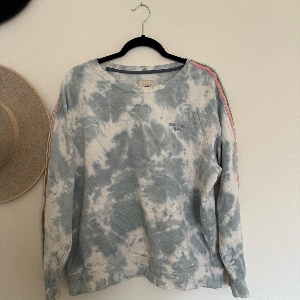 Rip Curl Tie-Dye Sweatshirt with Stripes